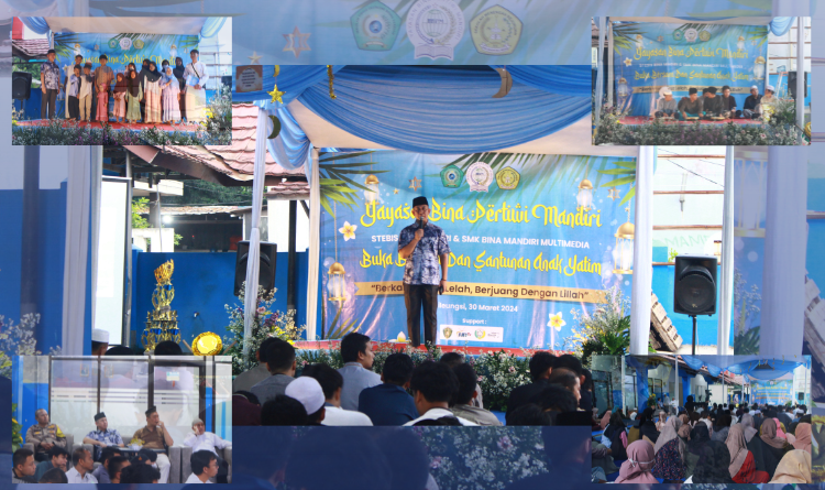 Kebersamaan STEBIS dan SMK Bina Mandiri dalam Kegiatan Buka Puasa, Santunan, dan Doa Bersama untuk Mendukung Kelulusan Peserta Didik